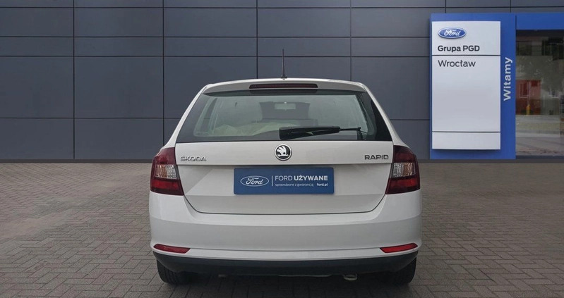 Skoda RAPID cena 38000 przebieg: 79998, rok produkcji 2018 z Białogard małe 154